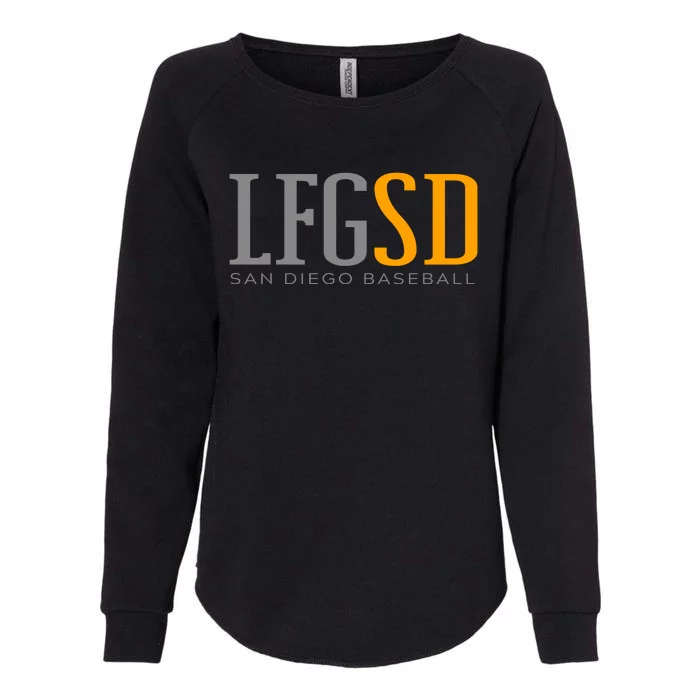 LFGSD San Diego Baseball Womens California Wash Sweatshirt