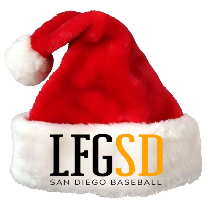 LFGSD San Diego Baseball Premium Christmas Santa Hat