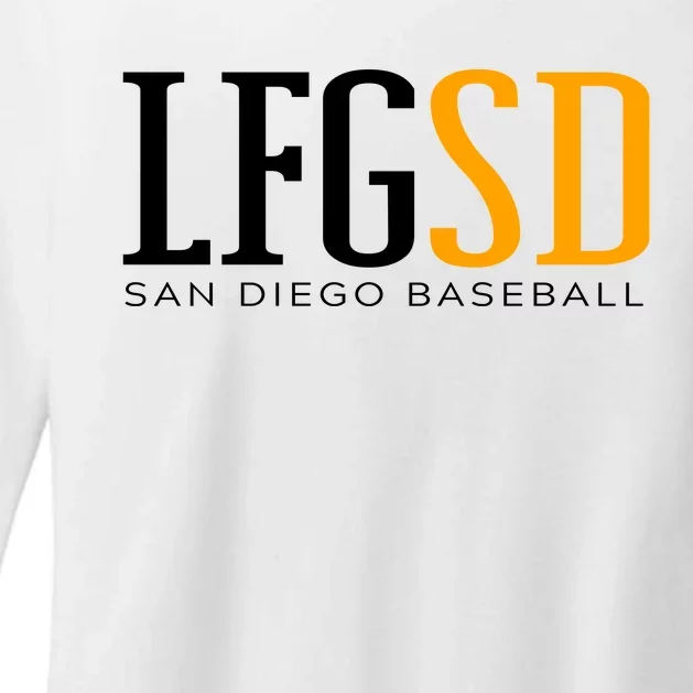 LFGSD San Diego Baseball Womens CVC Long Sleeve Shirt