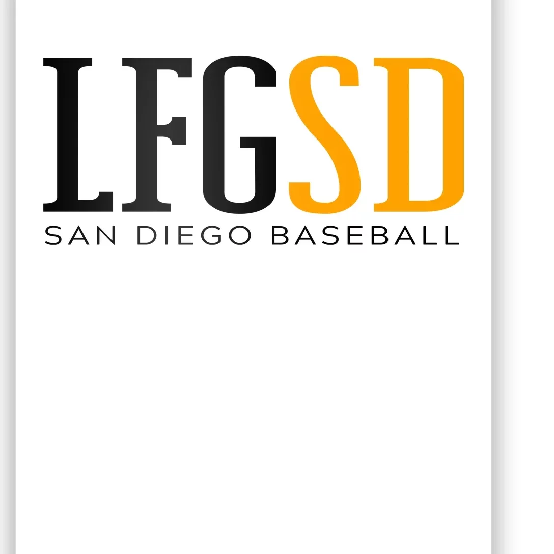 LFGSD San Diego Baseball Poster