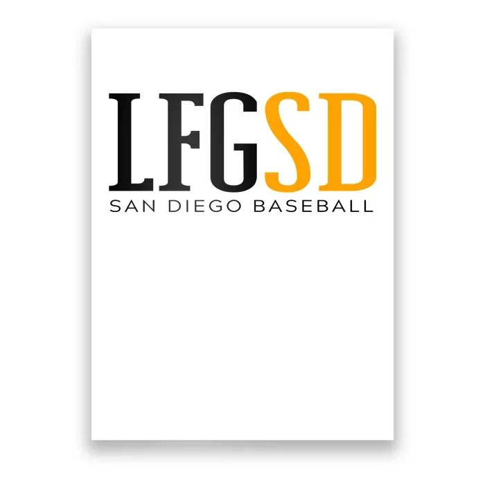 LFGSD San Diego Baseball Poster