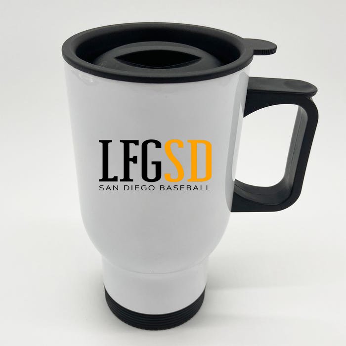 LFGSD San Diego Baseball Front & Back Stainless Steel Travel Mug