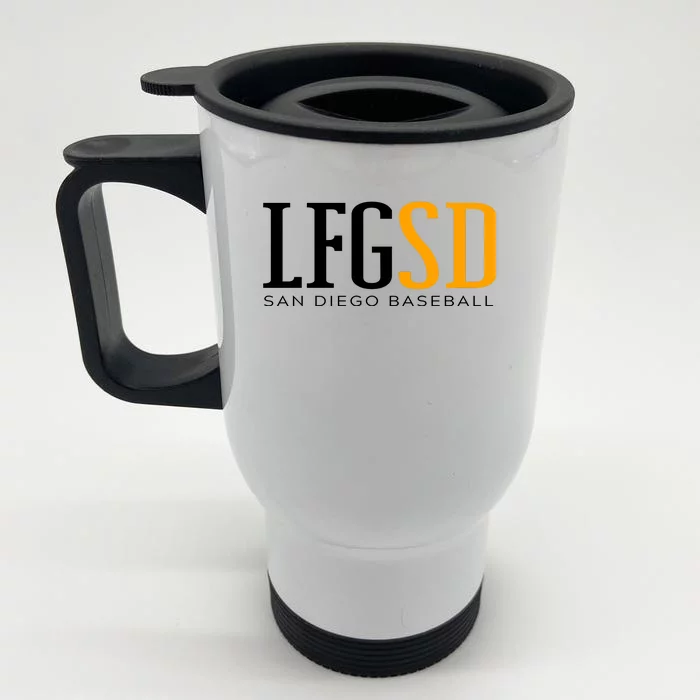 LFGSD San Diego Baseball Front & Back Stainless Steel Travel Mug