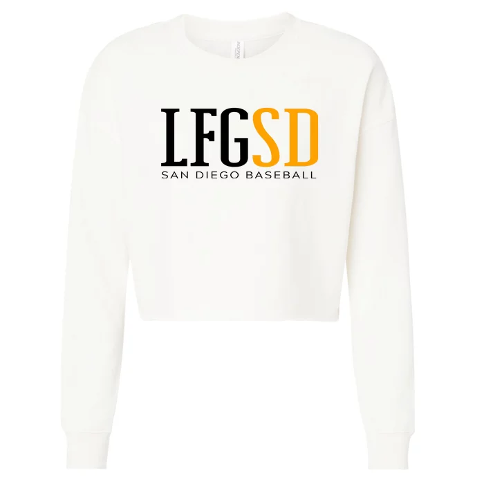 LFGSD San Diego Baseball Cropped Pullover Crew