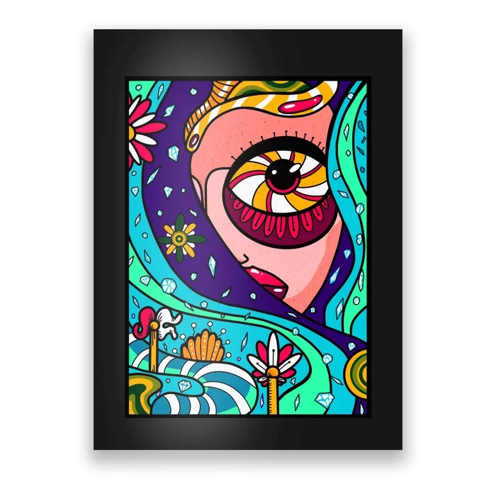 Lucy Sky Diamonds Type Abstract Psychedelic Poster