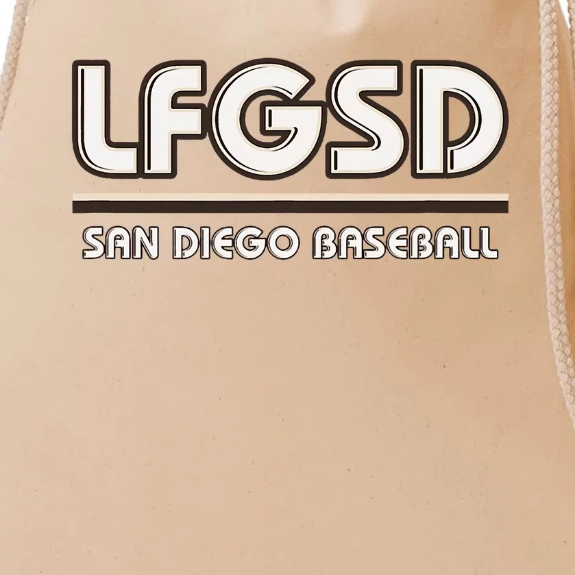 Lfgsd San Diego Baseball Drawstring Bag