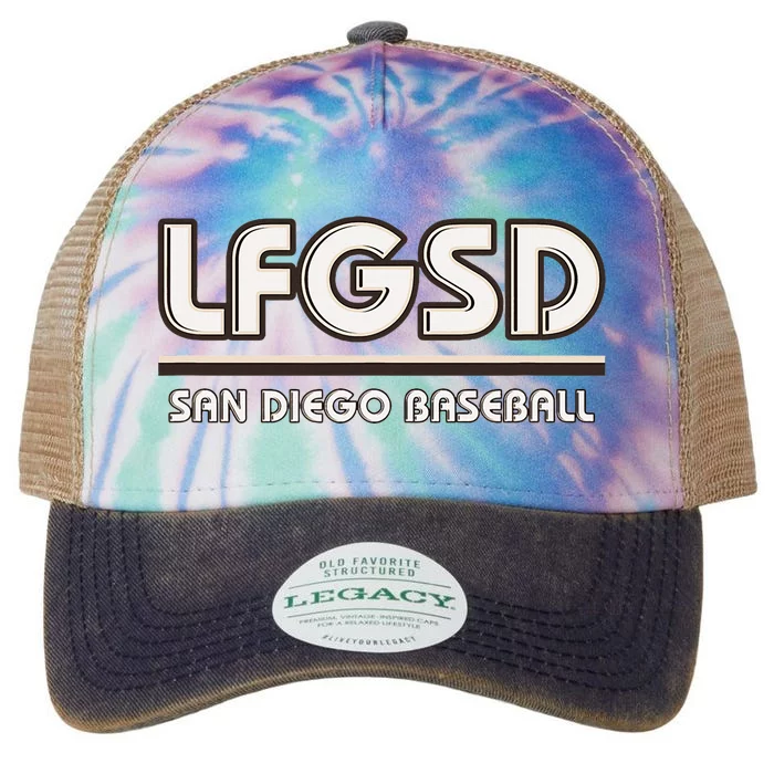 Lfgsd San Diego Baseball Legacy Tie Dye Trucker Hat