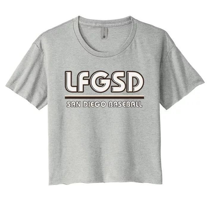 Lfgsd San Diego Baseball Women's Crop Top Tee