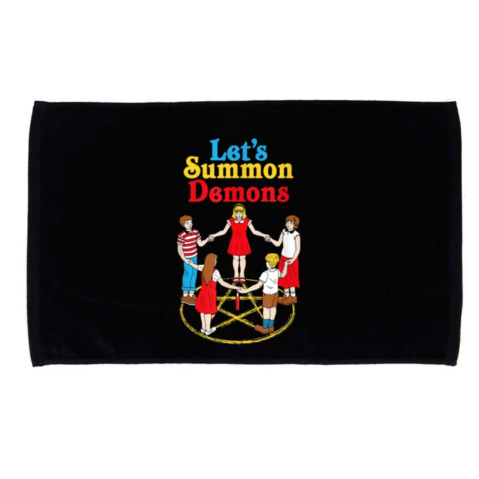 Lets Summon Demons Creepy Incantation Demons Microfiber Hand Towel