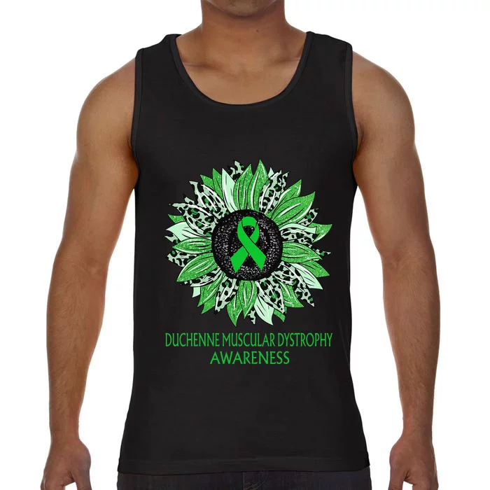 Leopard Sunflower Duchenne Muscular Dystrophy Awareness Sept Comfort Colors® Tank Top