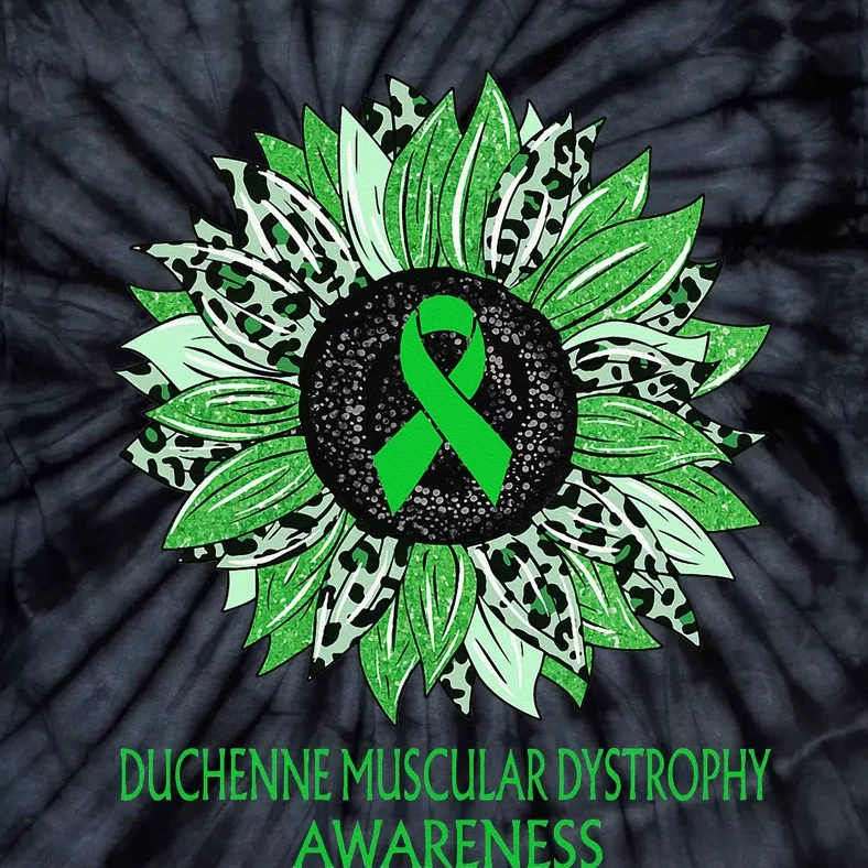 Leopard Sunflower Duchenne Muscular Dystrophy Awareness Sept Tie-Dye T-Shirt