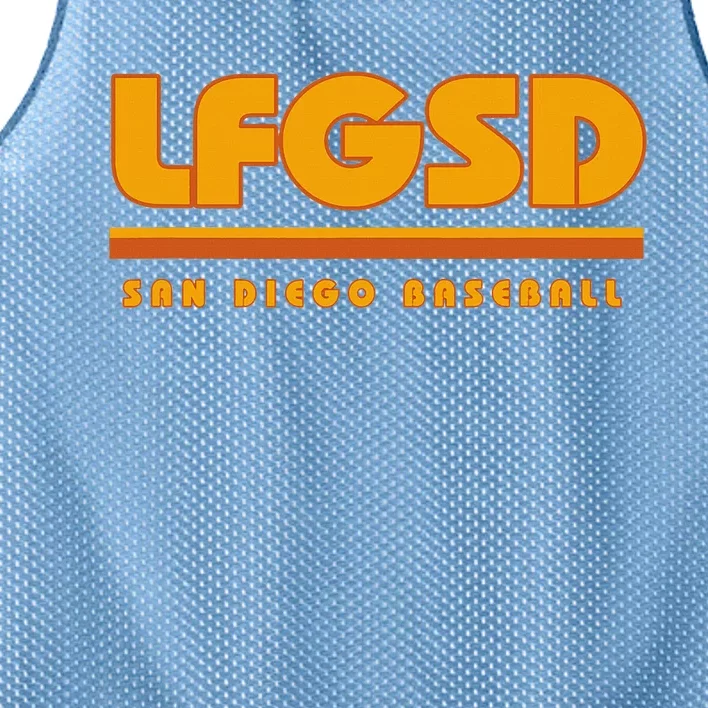 LFGSD San Diego Baseball Mesh Reversible Basketball Jersey Tank