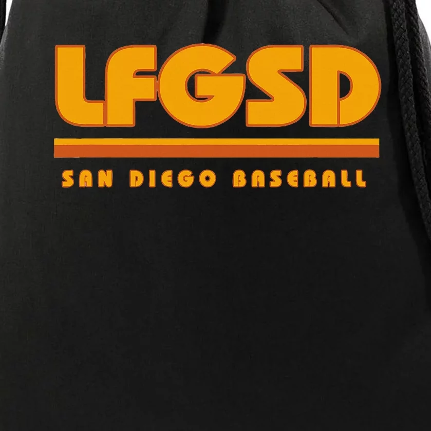 LFGSD San Diego Baseball Drawstring Bag