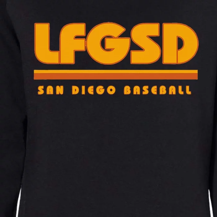 LFGSD San Diego Baseball Womens California Wash Sweatshirt