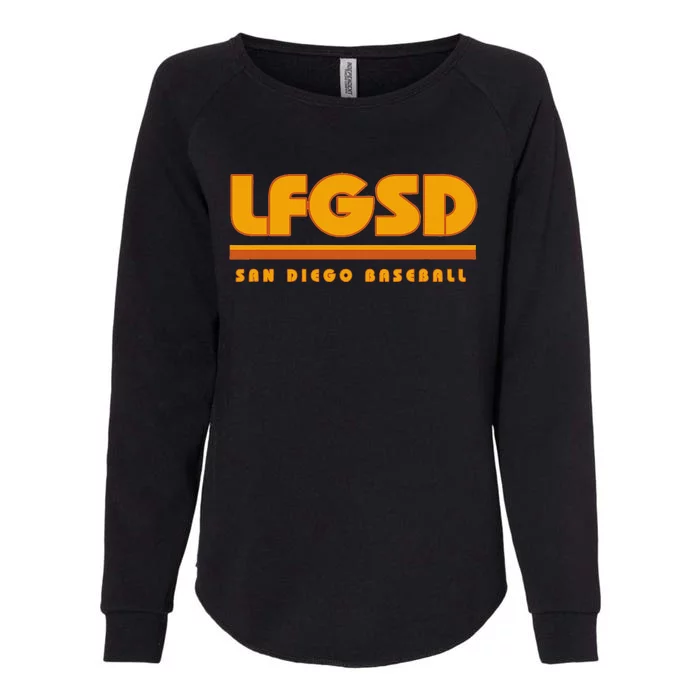 LFGSD San Diego Baseball Womens California Wash Sweatshirt