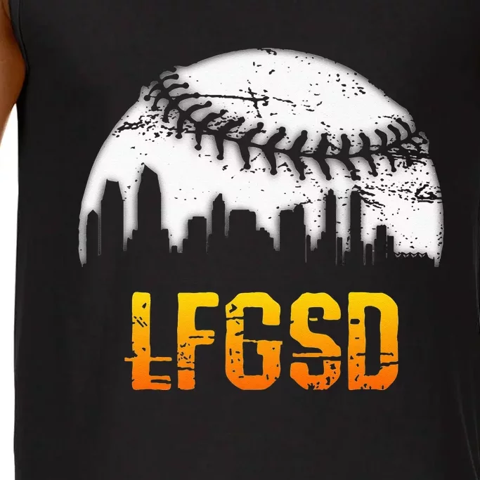 LFGSD San Diego Skyline Baseball Comfort Colors® Tank Top