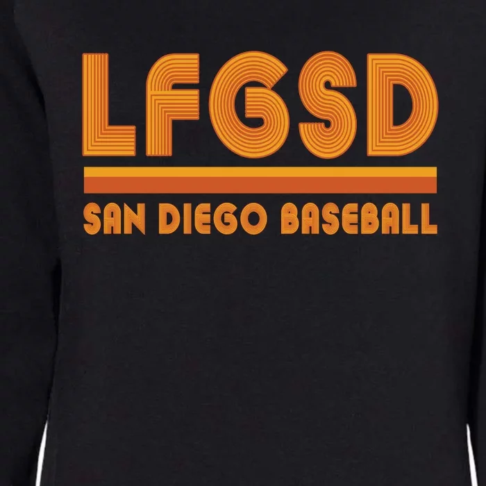 LFGSD San Diego Baseball Womens California Wash Sweatshirt