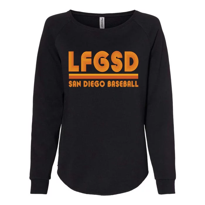 LFGSD San Diego Baseball Womens California Wash Sweatshirt