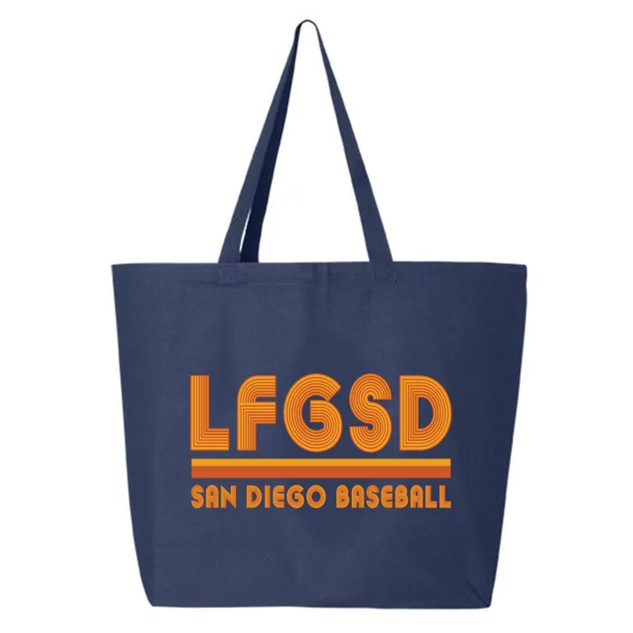 LFGSD San Diego Baseball 25L Jumbo Tote