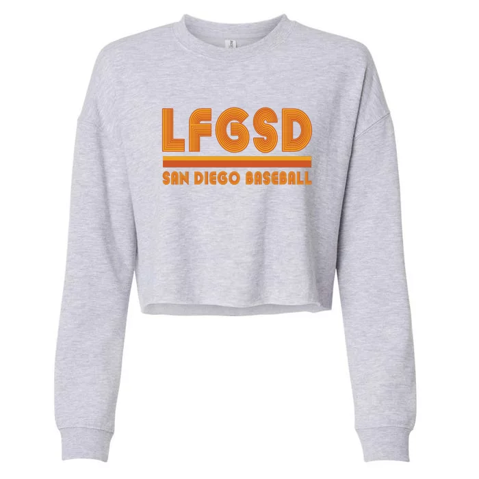 LFGSD San Diego Baseball Cropped Pullover Crew