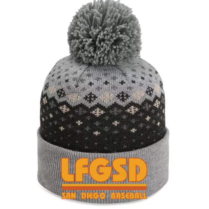 LFGSD San Diego Baseball The Baniff Cuffed Pom Beanie