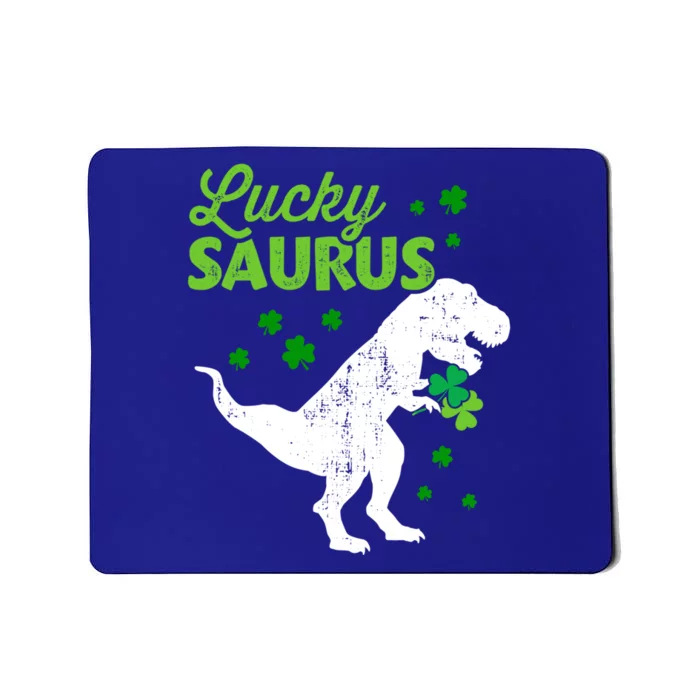 Lucky Saurus Dinosaur Tgiftrex For St Patricks Day Funny Gift Mousepad