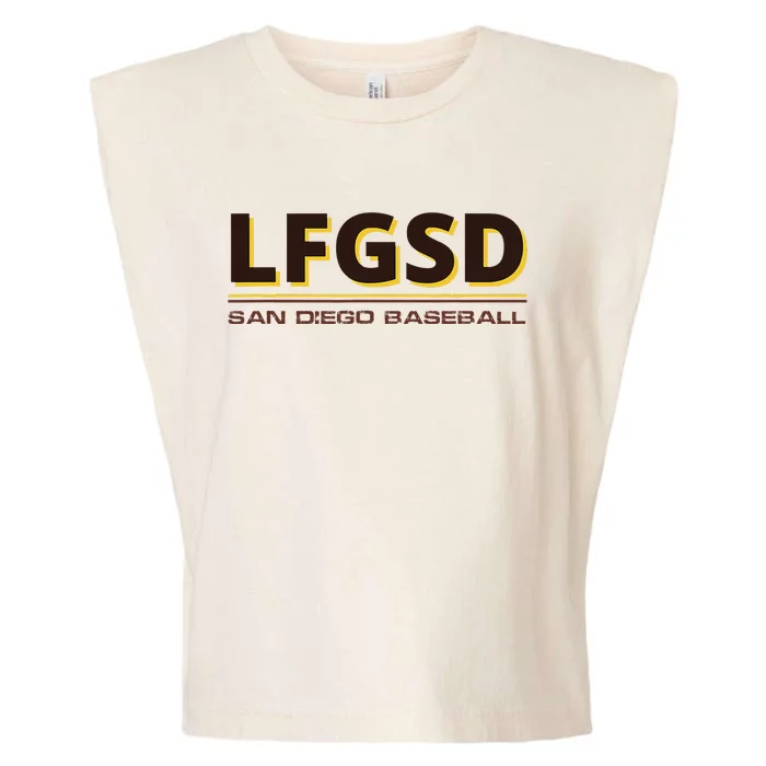 LFGSD San Diego Baseball Supporters Garment-Dyed Women's Muscle Tee