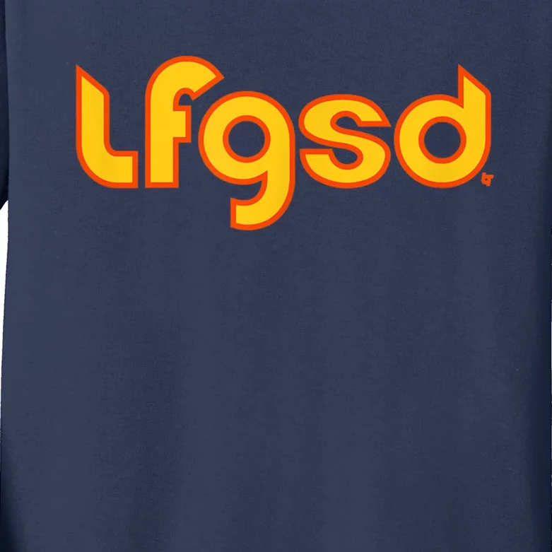 LFGSD San Diego Baseball Kids Long Sleeve Shirt