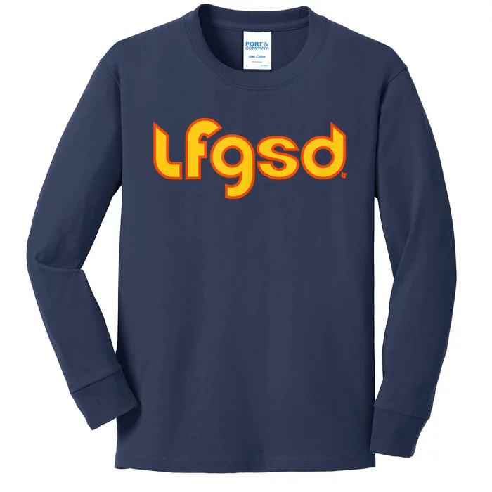 LFGSD San Diego Baseball Kids Long Sleeve Shirt