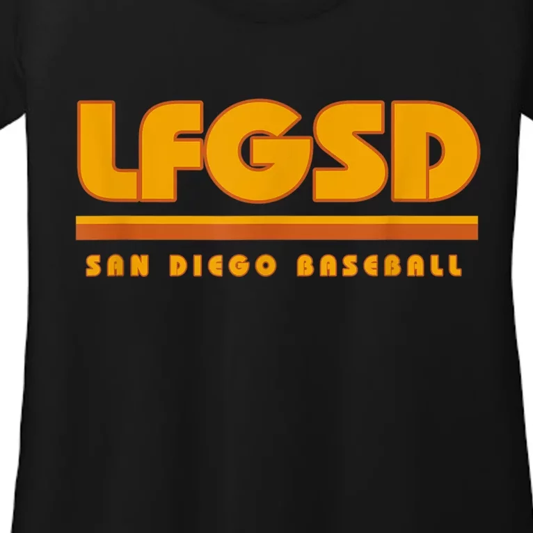 LFGSD San Diego Baseball Women’s Scoop Neck T-Shirt