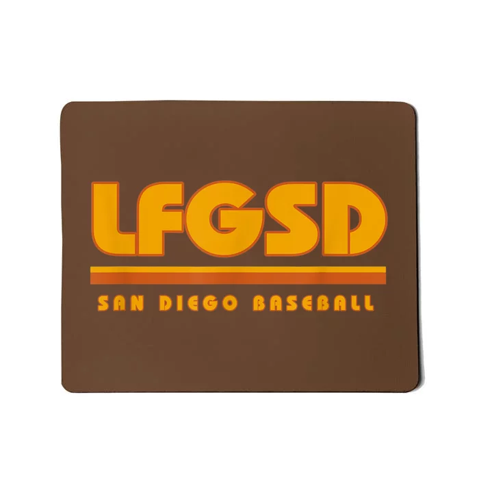 LFGSD San Diego Baseball Mousepad