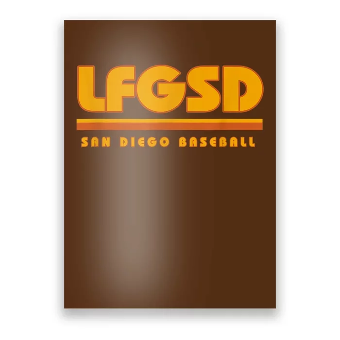 LFGSD San Diego Baseball Poster