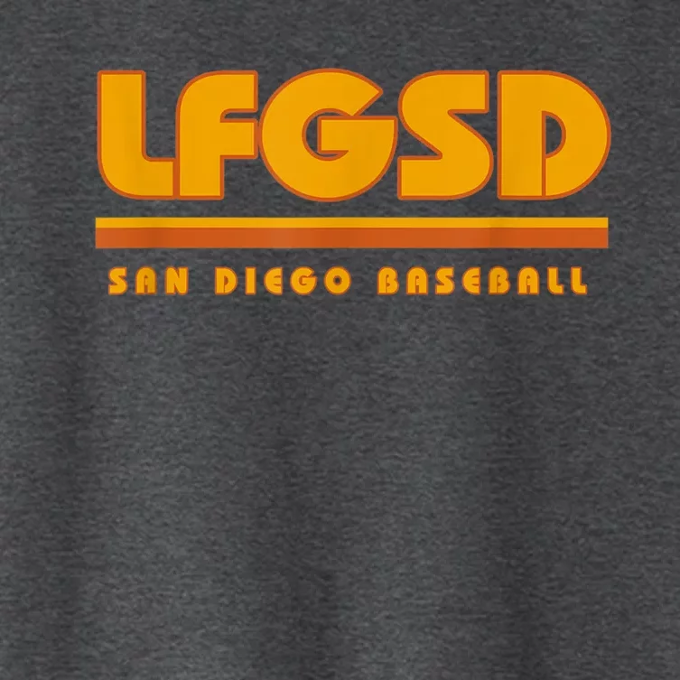 LFGSD San Diego Baseball Women's Crop Top Tee