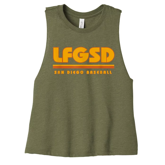 LFGSD San Diego Baseball Women’s Racerback Cropped Tank