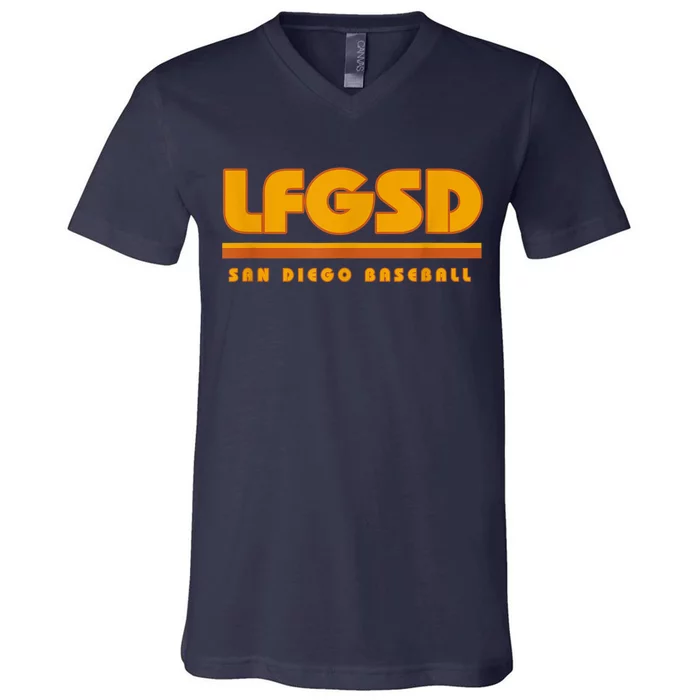 LFGSD San Diego Baseball V-Neck T-Shirt