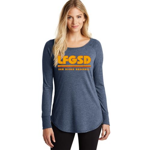 LFGSD San Diego Baseball Women’s Perfect Tri Tunic Long Sleeve Shirt