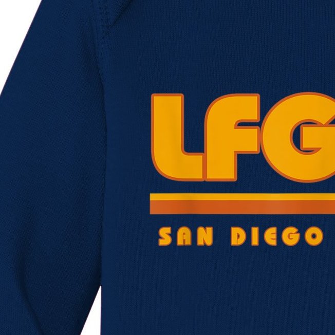 LFGSD San Diego Baseball Baby Long Sleeve Bodysuit