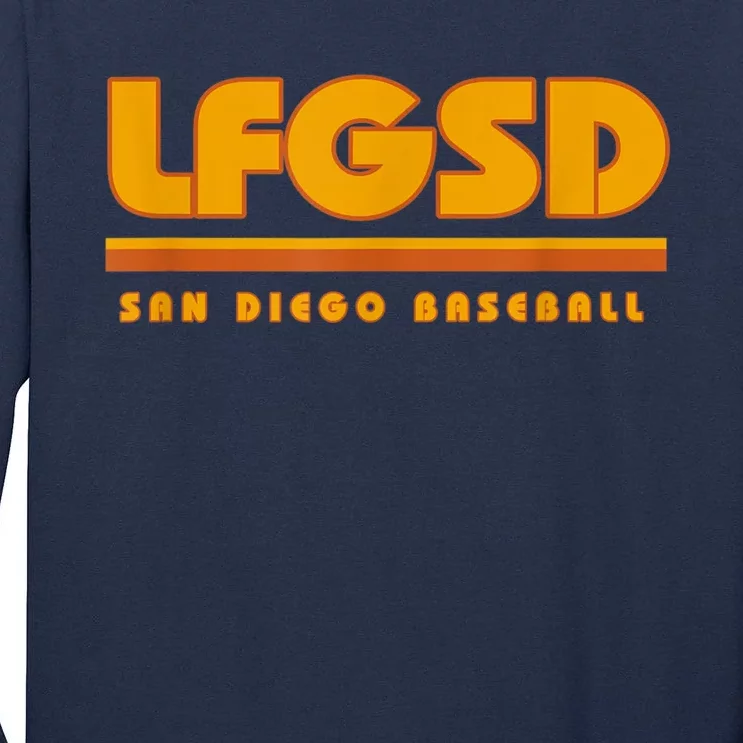 LFGSD San Diego Baseball Tall Long Sleeve T-Shirt