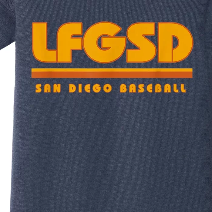 LFGSD San Diego Baseball Baby Bodysuit