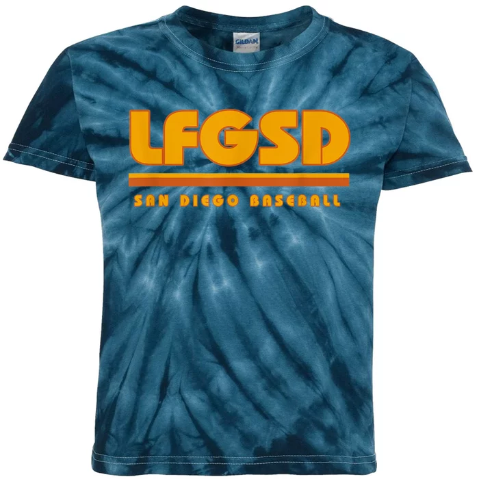 LFGSD San Diego Baseball Kids Tie-Dye T-Shirt