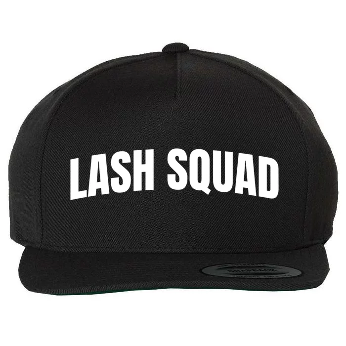 Lash Squad Eyelash Lash Tech Lash Artist Lash Squad Gift Wool Snapback Cap