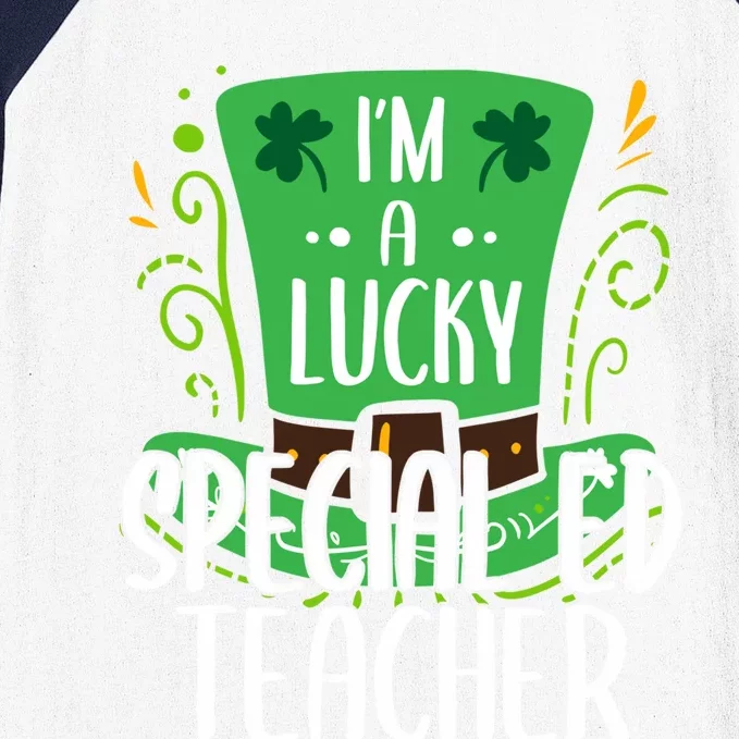 Lucky Special Ed Teacher St Patricks Day Special Ed Teachers Gift Baseball Sleeve Shirt