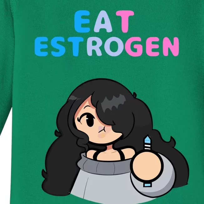 Lil Sammy89 Eat Estrogen Baby Long Sleeve Bodysuit