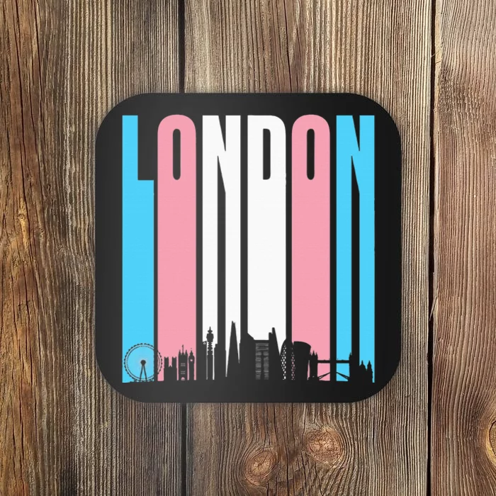 London Skyline England Flag Coaster