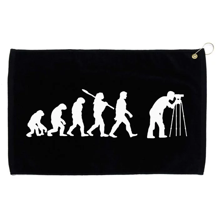 Land Surveyor Evolution Graphic Survey Land Examiner Grommeted Golf Towel