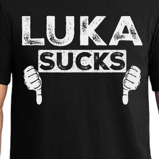 Luka Sucks Funny Sports Design Pajama Set