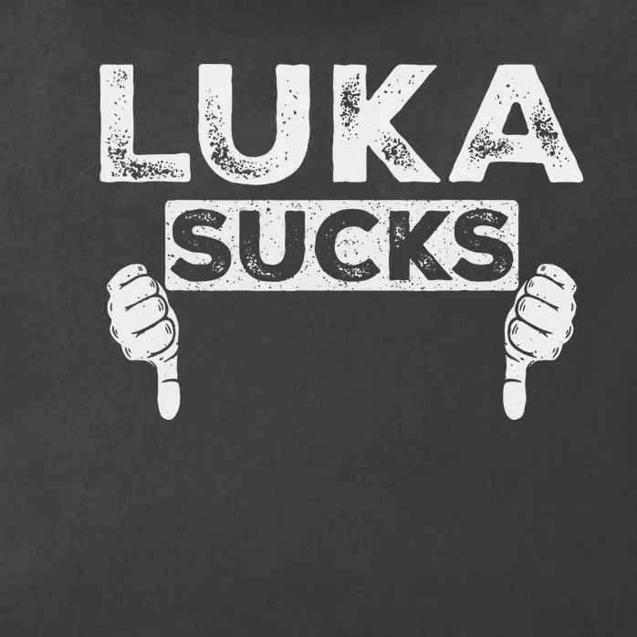 Luka Sucks Funny Sports Design Zip Tote Bag