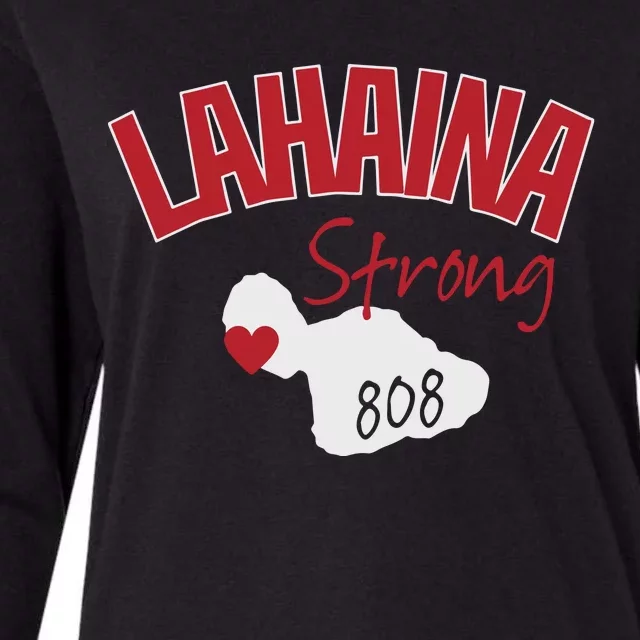 Lahaina Strong Fire Maui Wildfire Charity Lahaina Support Womens Cotton Relaxed Long Sleeve T-Shirt