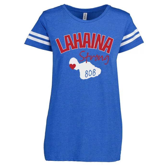 Lahaina Strong Fire Maui Wildfire Charity Lahaina Support Enza Ladies Jersey Football T-Shirt