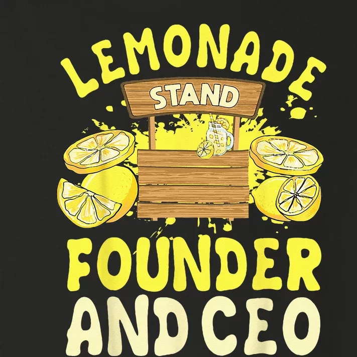 Lemonade Stand Founder And CEO Lemon Juice Citrus Drink Toddler Long Sleeve Shirt